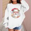 Children's Fashionable Casual Long-sleeved Loose Christmas Print Pullover Sweatshirt