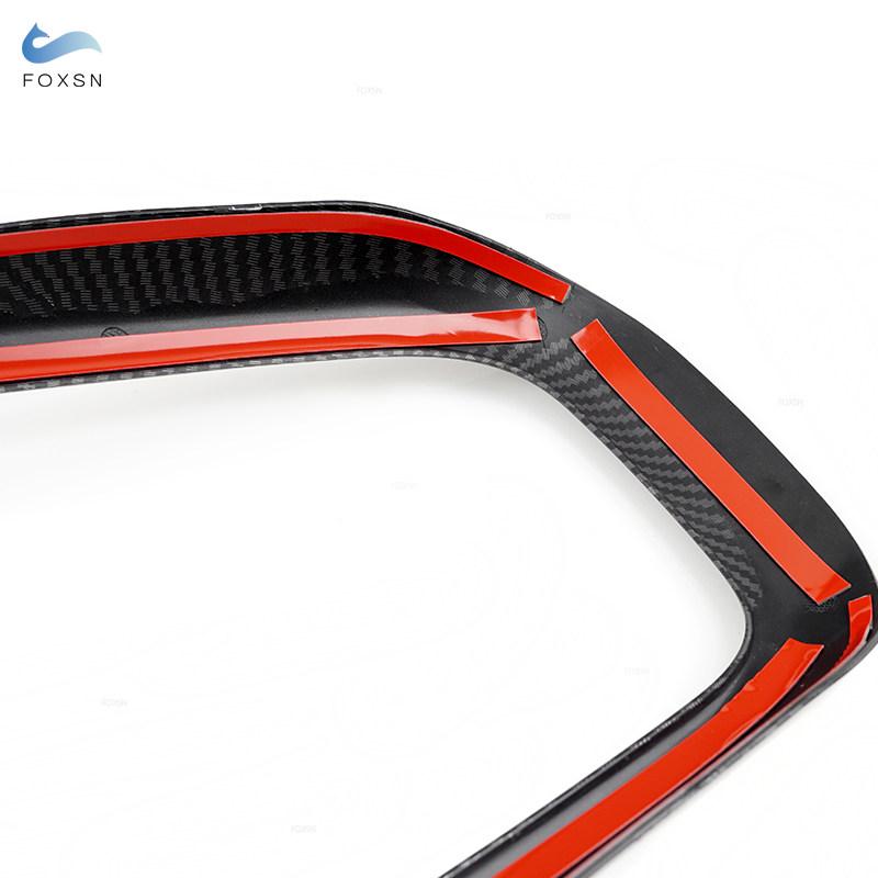 Car Accessories Carbon Fiber Pattern Central Control Gear Shift Panel U Shape Frame Cover Trim For VW Golf 6 MK6 2008 -