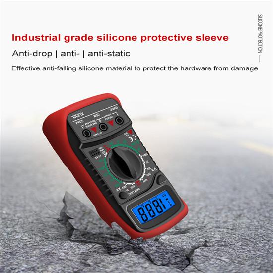 XL830L Ручной цифровой мультиметр с ЖК-подсветкой Портативный амперметр переменного/постоянного тока Вольтметр Ом Тестер напряжения Multimetro