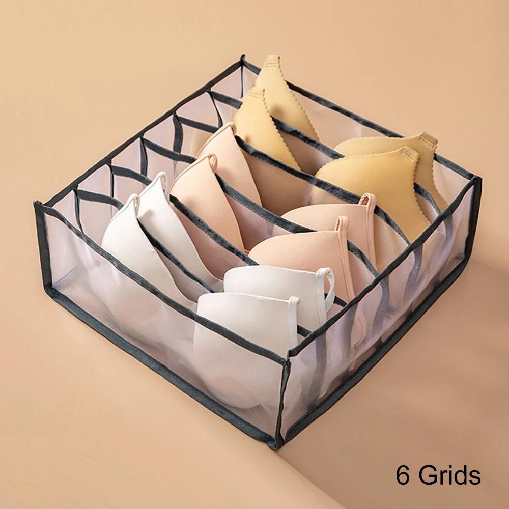 Wardrobe Closet Drawer Organizers for Underwear Bra Socks Panty Storage - Home Dormitory Cabinet Organization Boxes
