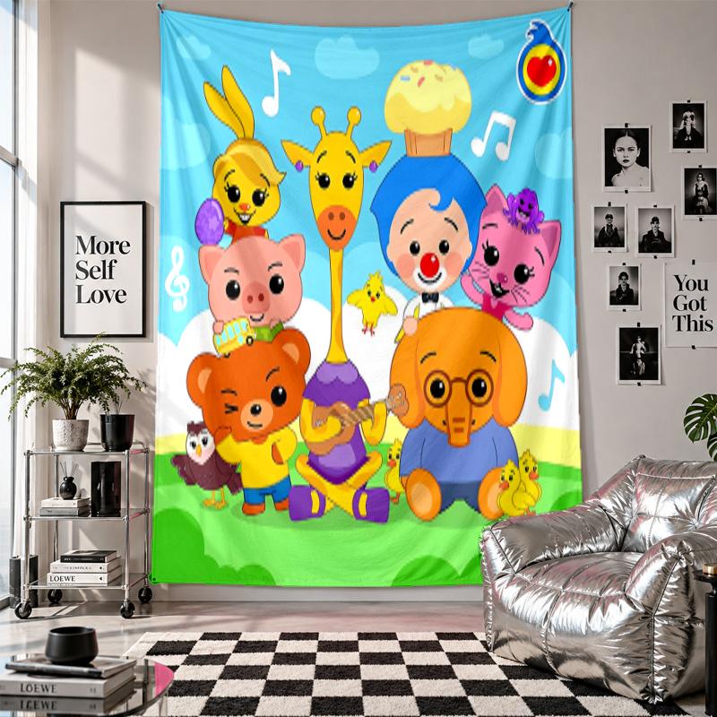 Wall TapestryEl Payaso Plim Plim Art Hanging Cloth Decorative Background Cover for Room Decoration