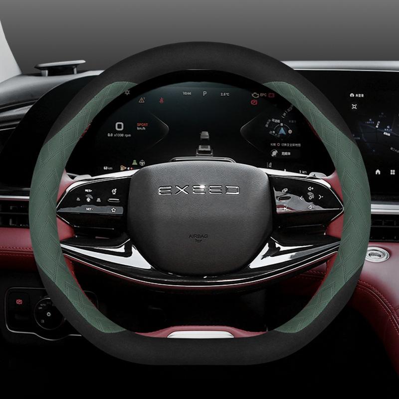 Высококачественная кожаная оплетка на руль автомобиля, чехол-обмотка для Exeed Yaoguang LX RX TXL VX TX, держатель рулевого колеса типа D