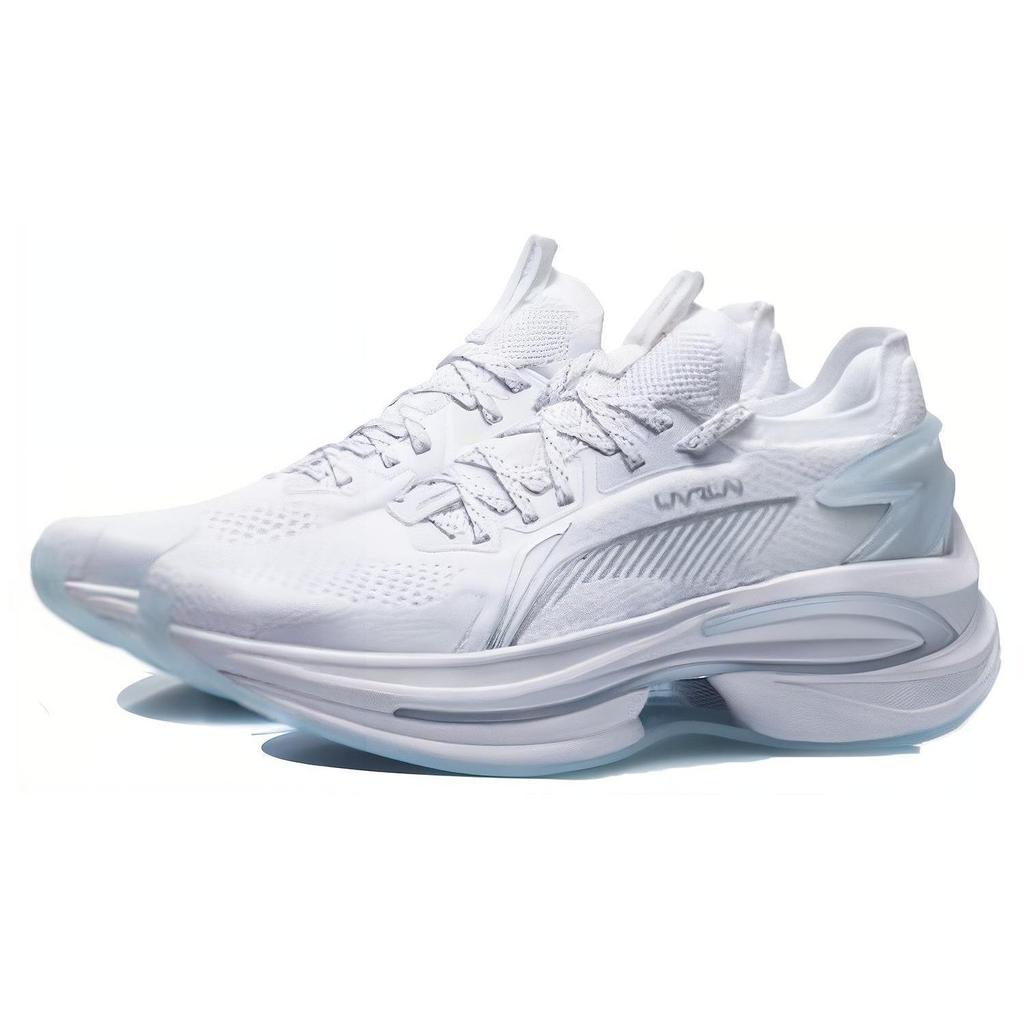 Li Ning WuShi 5S 1.0 Износостойкое покрытие Легкие Низкие Легкая Пена Беговая Обувь Мужская Чисто-белый ARHR071-1