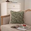 Living Room Sofa Pillow American Jacquard Fringed Double-Sided Thick Cushion American Jacquard Throw Pillow Contrasting Colors