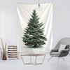 Christmas Tree Hanging Fabric Decoration Small Fresh Christmas Background Wall Blanket Wall Cloth Simple Tapestry Large Size