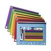 6 Pcs Zippers Pen Bag 3 Rings Binders Pencil Case File Bag Clear Window Pencil Box For Erasers Rulers Markers Storage