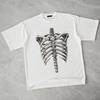 Streetwear Skeleton Graphic T-Shirt Cotton Tshirt Unisex Tops Tees Short Sleeves T Shirt