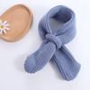 Fashion Solid Color Boys Girls Scarf Korean Style Casual Kids Knitted Scarf Windproof Outdoor Winter Knit Scarves Baby