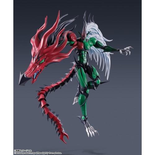 TAMASHII NATIONS S.H. MonsterArts Yu-Gi-Oh! Duel Monsters GX Elemental Hero Flame Wingman, Approximately 190mm PVC & ABS Painted Action Figure