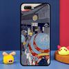 Японский стиль Укиё-э Чехол для Oppo A98 A78 A58 A15 A16 A17 A5 A9 A91 A52 A72 A76 A96 A74 A94 A54 S A57 A77