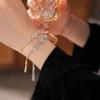 Delicate Rhinestone Bracelet Hand Jewelry Vintage Zircon Bangles Crystal Butterfly Bracelet Lady