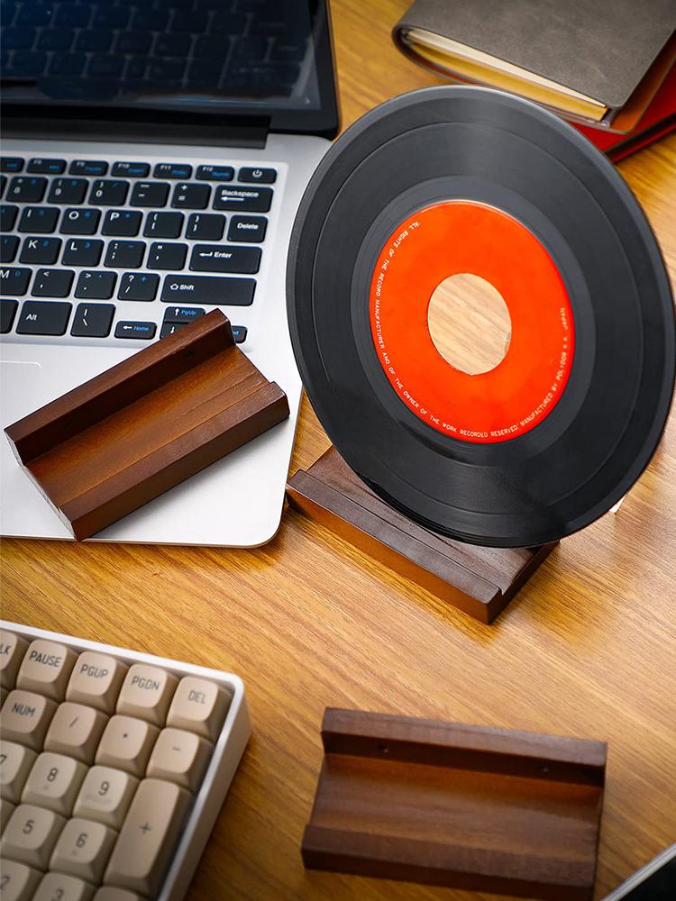 Wall Mounted Record Shelf 6PCS File Folder Racks Holder Album Storage Newspaper Holder File Folder Racks Book Display Organizer