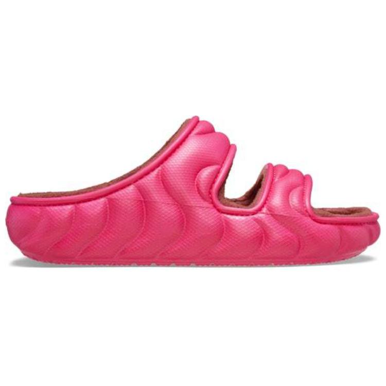 Crocs Cozzzy Overpuff Fashion Versatile Anti-Rub Slide Sandals Unisex Sandals Rose-Pink 210074-6ZQ