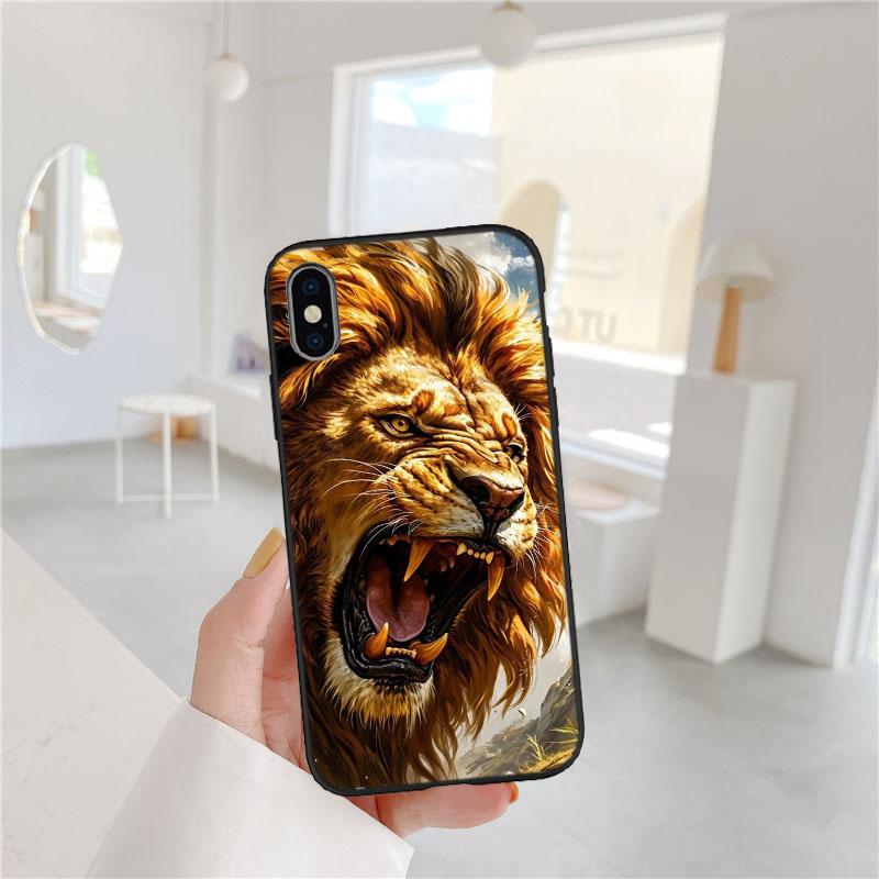 LO5 Животное лев Мягкий чехол для телефона Samsung Galaxy S20 S21 S22 Ultra FE + Plus A21S A22 A24 A25 A26 A30 A30S A31