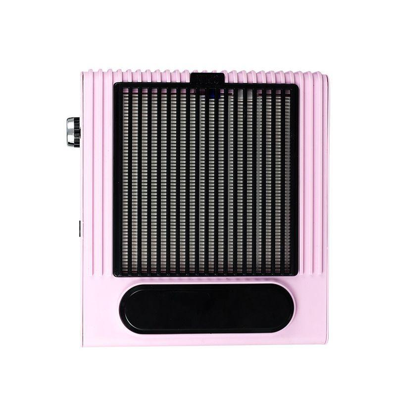 Мощный пылесос для ногтей с регулируемой скоростью, 80 Вт, с малошумным пылесборником для ногтей и сеткой-фильтром