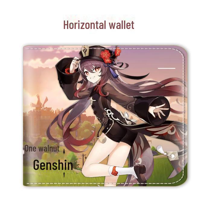 Кошелек с аниме-игрой Genshin Impact — высокое качество, подлинность, доставка одним куском