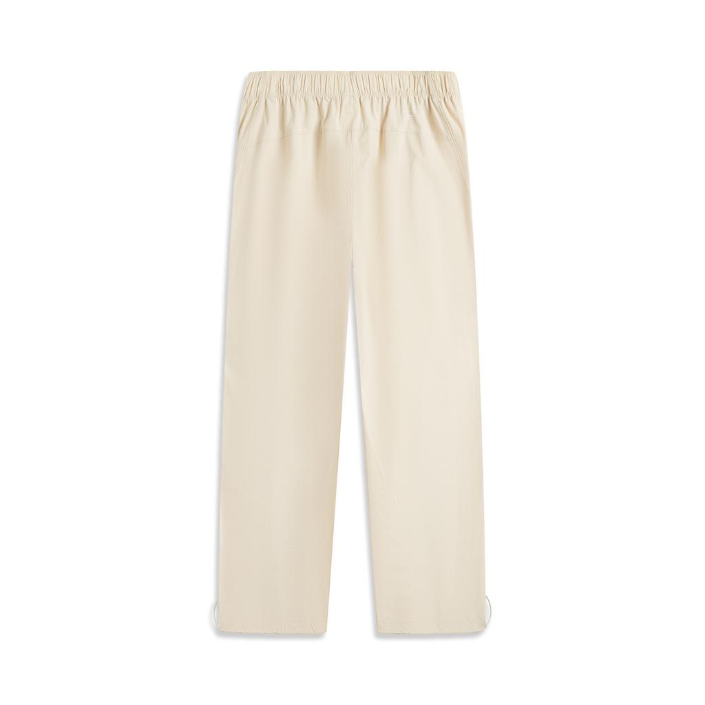 Li Ning Sports Trend Series Solid Color Versatile Simple Comfortable Casual Pants Men Bottoms Sand-Khaki AKXV303-2