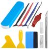 YFFSFDC Car Wrapping Film Pasting Tool Set, Squeegee Spatula, Felt Car Film Squeegee Set,