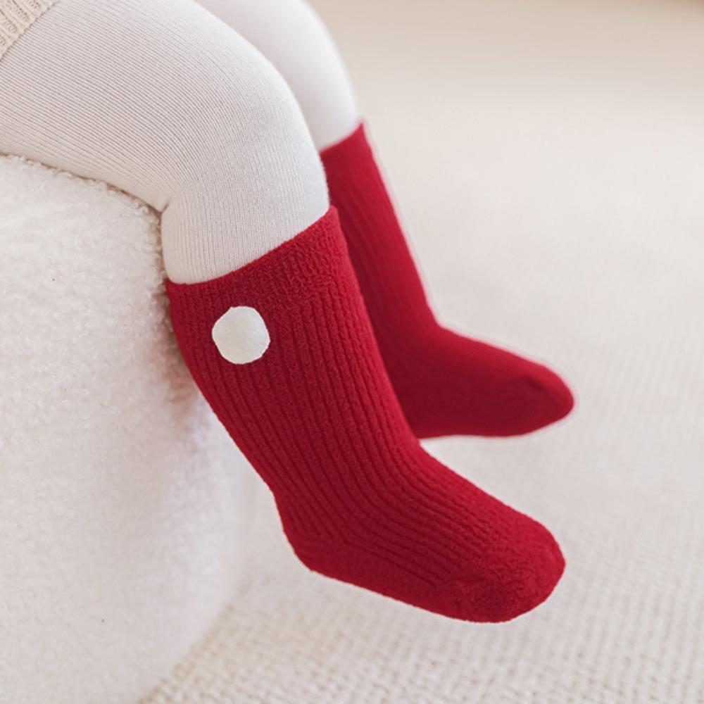 Bowknot Toddler Hosiery Casual Red Socks New Bow Middle Tube Socks Kids