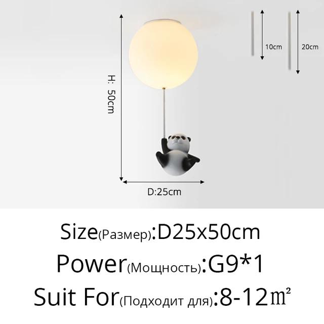 Мультяшный медведь Детские светодиодные люстры Воздушные шары Светильники для детей Спальня Гостиная Столовая Подвесные светильники Дизайнерские лампы