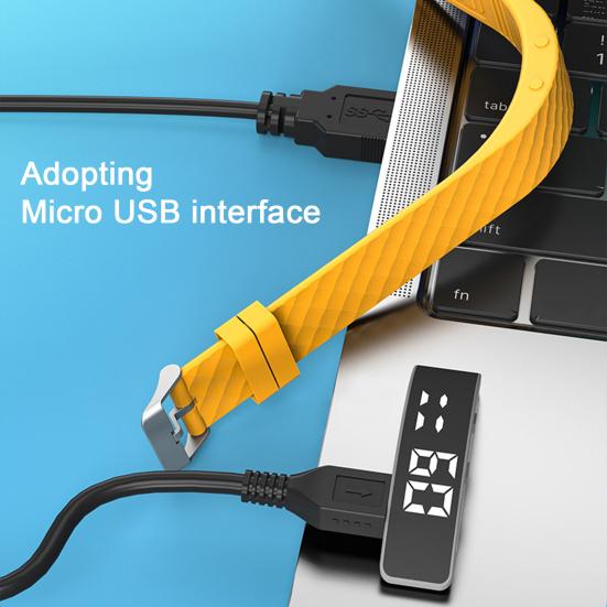 Вибрирующий будильник-часы для крепко спящих, бесшумное пробуждение, умный браслет для мужчин и женщин, регулируемый носимый вибрационный браслет на запястье