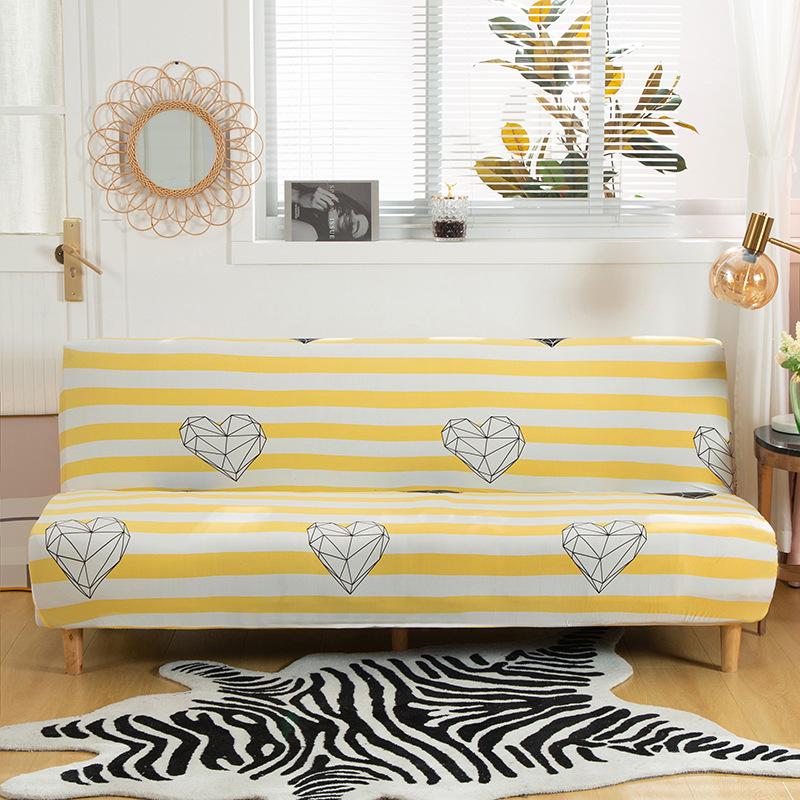 All-Inclusive Folding Sofa Bed Cover Stretch One-Piece Sofa Cover Without Armrest Can Be Used Directly