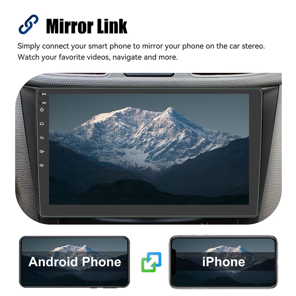 ESSGOO 9" Carplay Android Auto Car Radio AM 522~1629 kHz 2Din Android 4G 64G Universal Multimedia Player Autoradio Stereo GPS