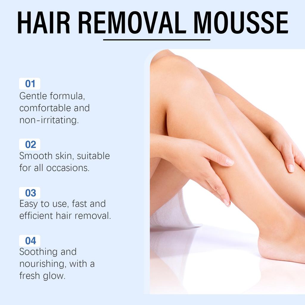 Пена для удаления волос нежно увлажняет гладкую и нежную кожу по всему телу, подмышками, руками и ногами.(60мл
