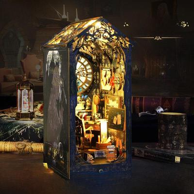 Jiate 3D DIY Клуб детективов Хижина Миниатюрная подставка для книг Конструктор - Идеальный подарок на день рождения