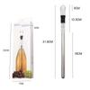 Wine Chiller, 3-in-1 Stainless Steel Wine Bottle Cooler Stick, Wine Cooling Stick, Wine Chilling Rod with Aerator and Pourer