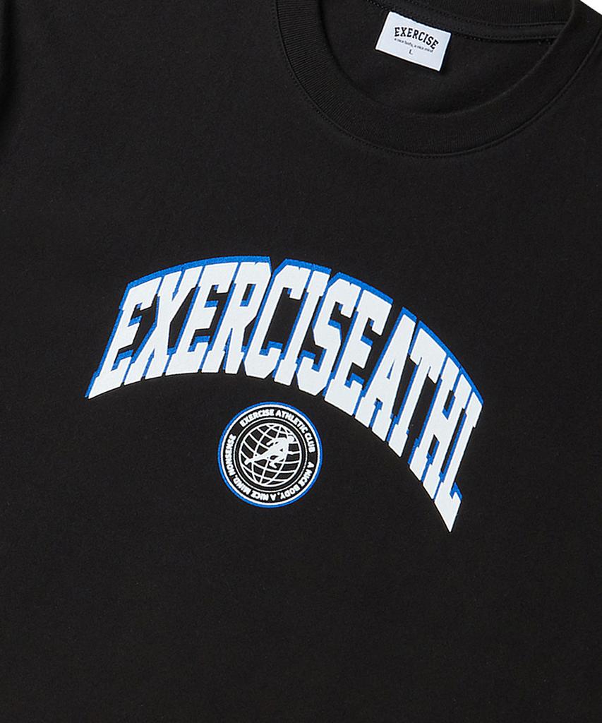 EXERCISE E.X.R Athl Logo Emblem T-Shirt_Black