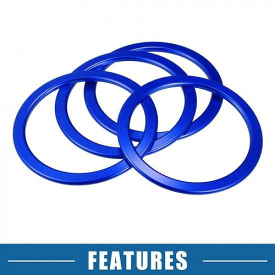 Накладка-кольцо на дефлектор воздуховода для Toyota Tundra 2014- Синий (Набор из 4)