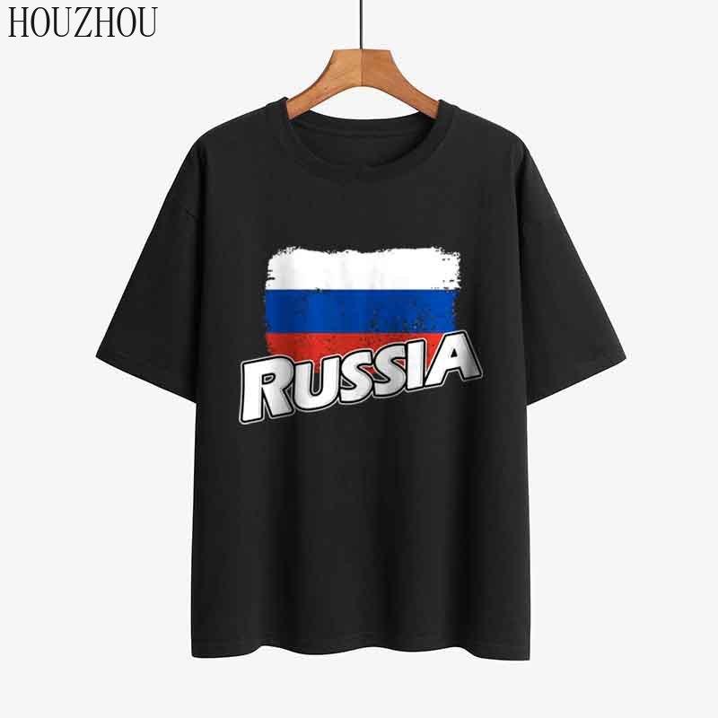 HOUZHOU Футболка с принтом унисекс, русский день победы, белая, классическая, повседневная, с коротким рукавом, летние Ulla Ins, топы больших размеров