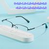 Fashion Rectangular Frame Anti-blue Light Myopia Glasses Ladies Men's Business Glasses Flat Mirror Diopter 0~-6.0