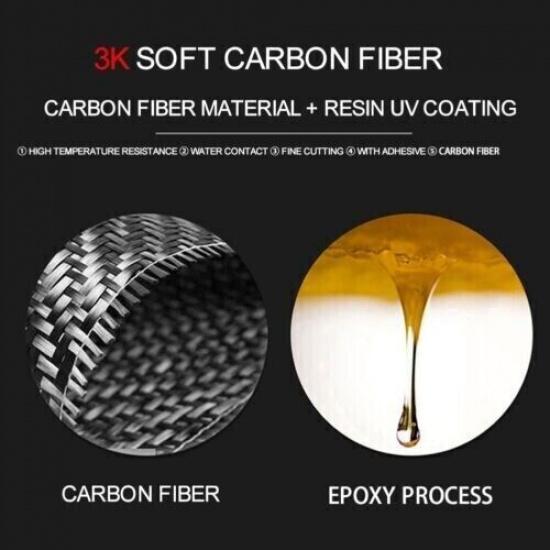Real Carbon Fiber Console Multimedia Knob Cover For BMW 3 4Series M4 G20 G28 G82