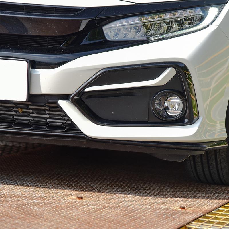 For Honda Civic Hatchback - Car Front Bumper Fog Light Lamp Frame Cover Foglight Foglamp Trim Lid