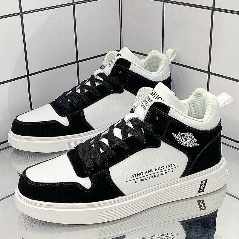 Модная и удобная мужская повседневная обувь на плоской подошве со шнуровкой. Трендовая универсальная повседневная прогулочная обувь.