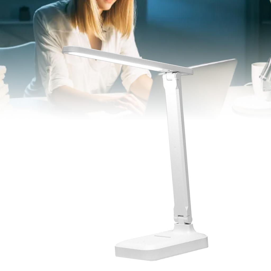 LED Desk Lamp USB Powered Gentle Lighting Eye Friendly Foldable LED Touch Reading Light for Student