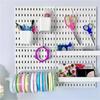 Комплект для комбинирования панелей Pegboard, настенное хранение, белые панели Peg Boards, органайзер для настенного дисплея