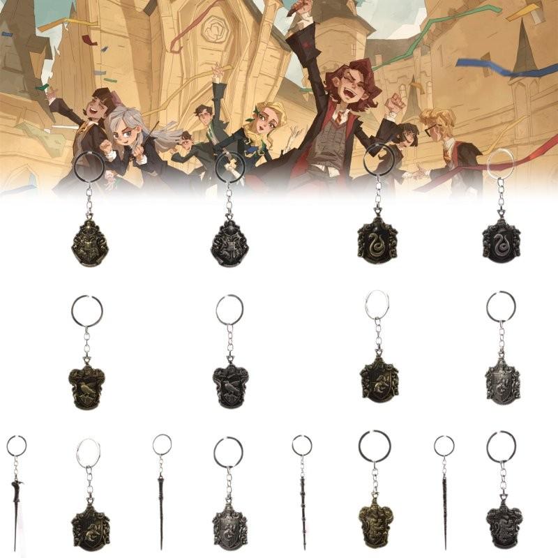 Potter Magic Harry Awakened Badge Scepter Alloy Key Chain Bag Decoration Pendant