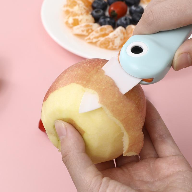 Penguin Creative Cartoon Ceramic Knife Folding Knife Fruit Knife Kitchen Knife Portable Small Knife Peeling Knife