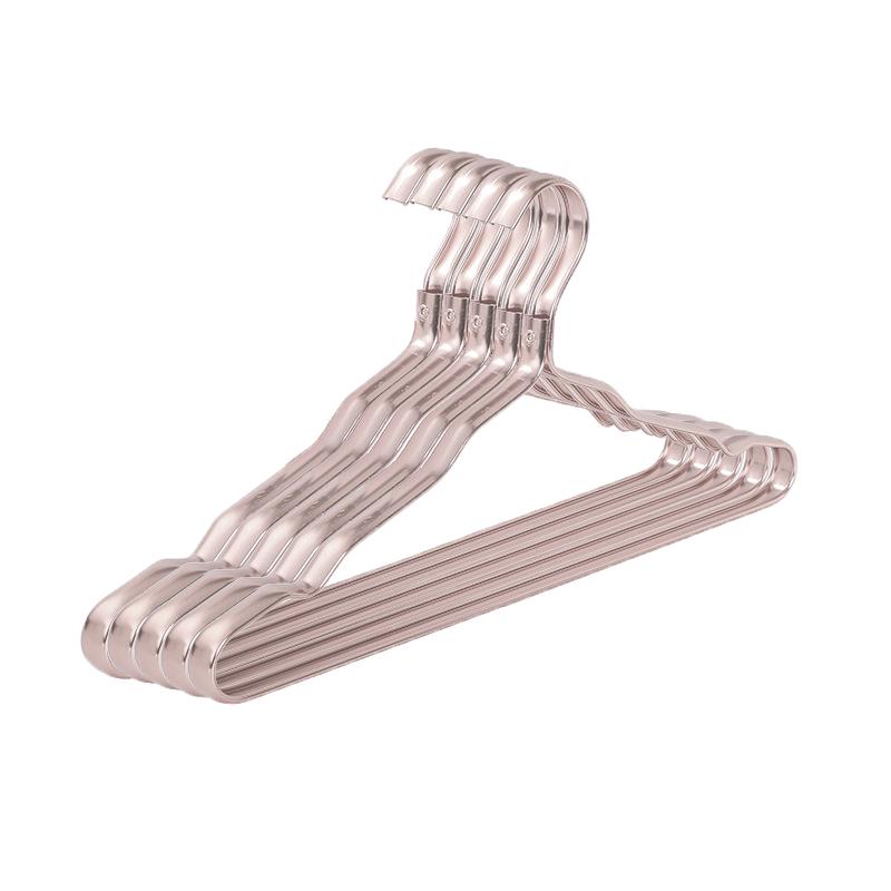 Home Hangers Hanging Clothes Space Aluminum Alloy Non-Slip Non-Trace Clothes Hanging Clothes Rack