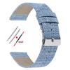 Джинсовый ремешок для часов 20 мм 22 мм для деловых часов Omega 18 мм 24 мм Синий Коричневый Тканевый браслет для мужских женских часов Аксессуары