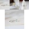 Exquisite Women Cube Sea Blue Sapphire Fineness Ring Fashionable Jewelry Gift Option