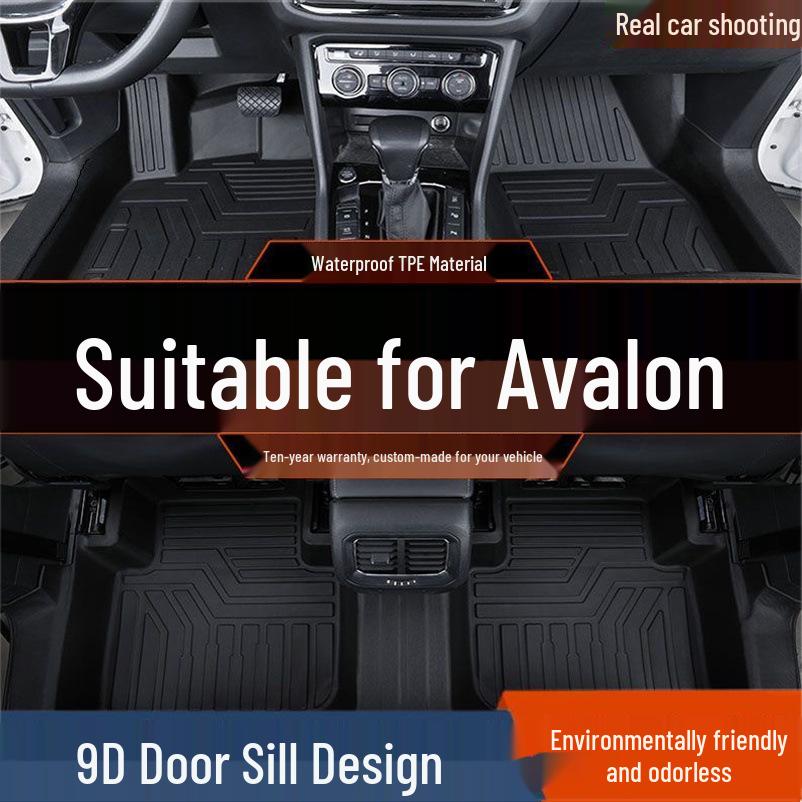 Коврики в салон Toyota Avalon с двойным двигателем из ТПЭ: Полностью закрытый и модифицированный