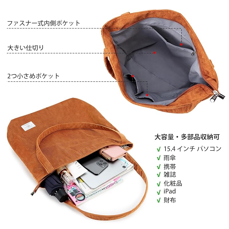 [KALIDI] женская сумка-тоут из вельвета, сумка через плечо большой емкости, большая и легкая, с длинной ручкой, сумка для мам, унисекс, с застежкой-молнией для покупок