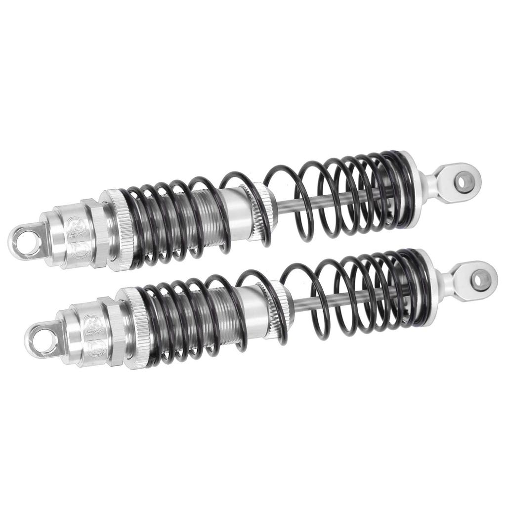 2Pcs 110mm RC Metal Rear Shock Absorber Damper for TRAXXAS   SLASH 1 10 RC Car PartsSilver