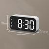 Голосовое управление Цифровой будильник Температура Двойной будильник Повтор Настольные часы 3 уровня Регулировка яркости 12/24H LED часы