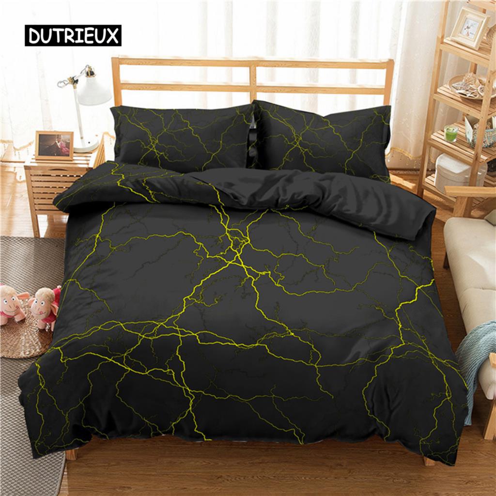 Комплект постельного белья Lightning Natural Phenomenon, комплект постельного белья из 3 предметов для детей и мальчиков, мягкий полиэстеровый пододеяльник