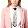 Bew Fashion Черная жемчужная ленивая бабочка для женщин Повседневная деловая рубашка Элегантный галстук-бабочка Роскошный ювелирный аксессуар